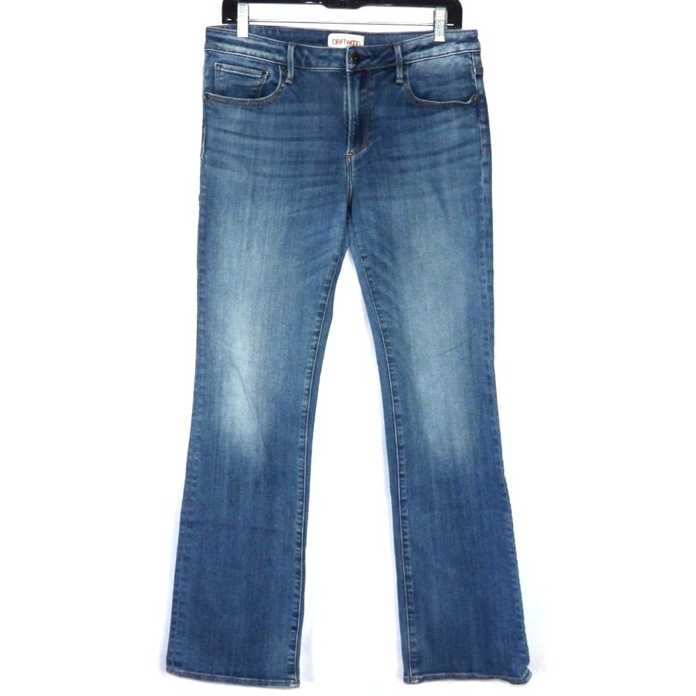 DRIFTWOOD Stretch Mid-Rise KELLY Boot‎ Cut Denim Jeans Women's 31